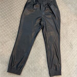 Womens Bagdley Mischka Faux Leather Joggers size medium